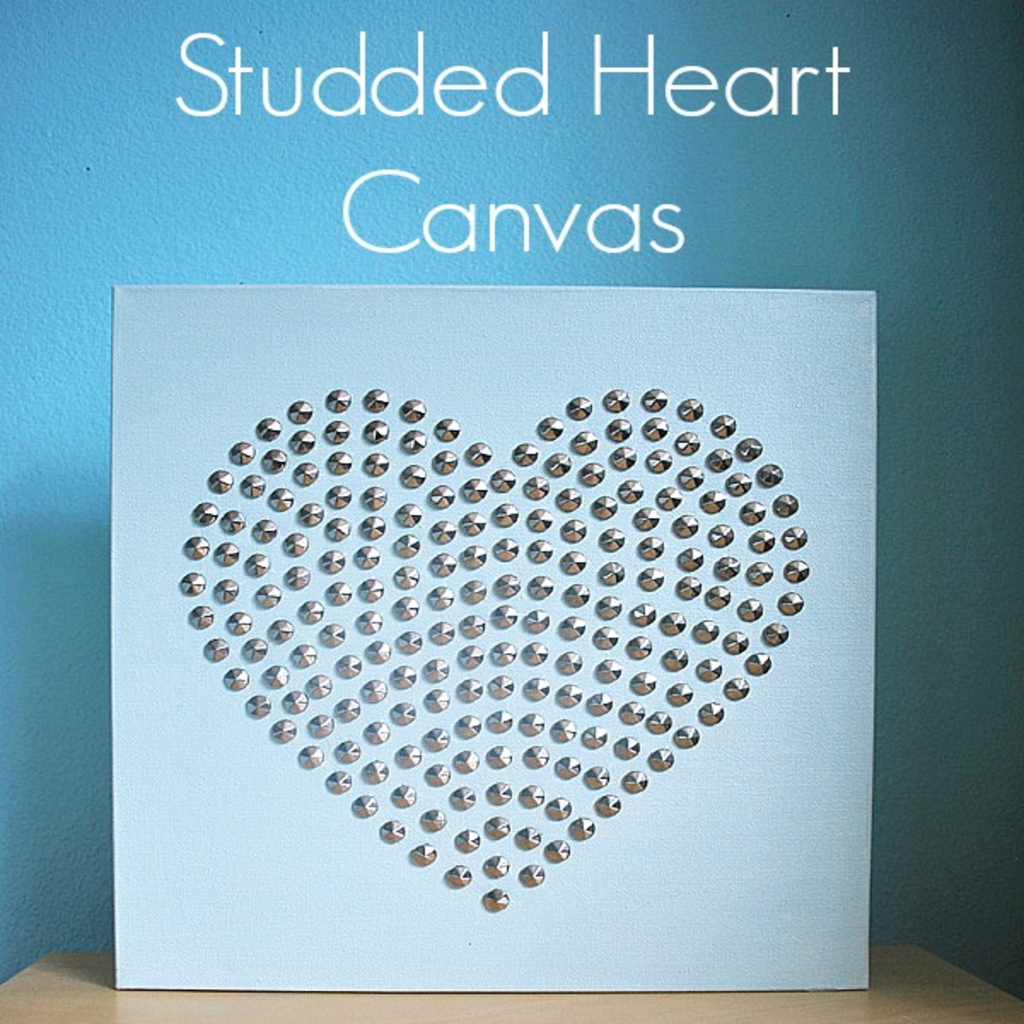 Studded Heart Canvas