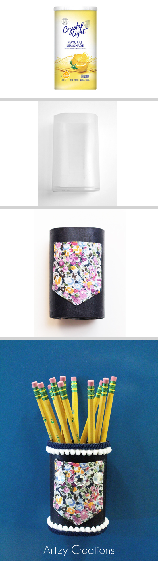 Artzy Creations_DIY Pencil Holder For Lockers_Steps