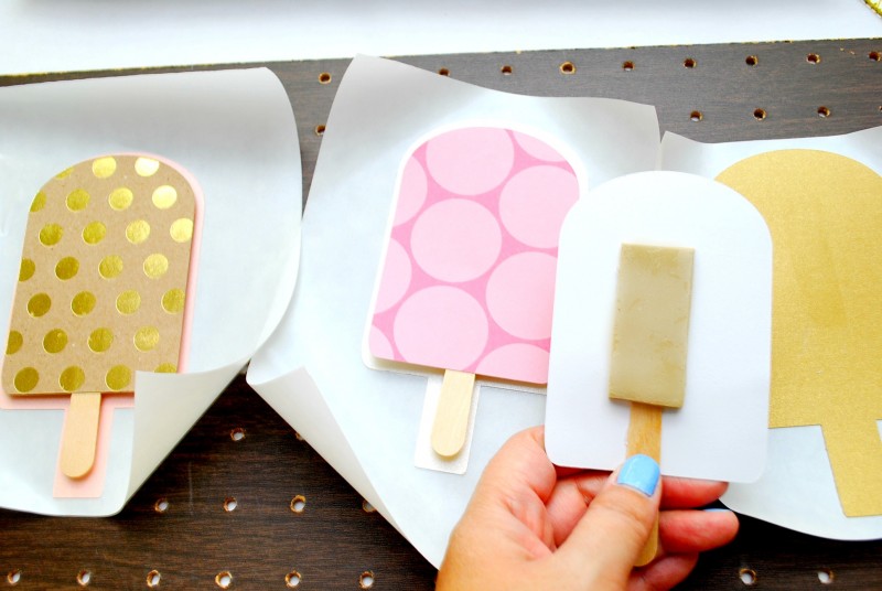 Assembling popsicle layers