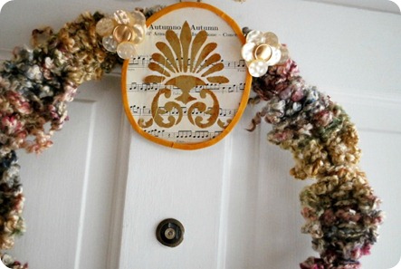 Completed DIY Fall Wreath