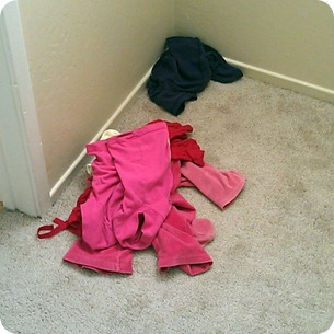 Vintage yarn basket before painting