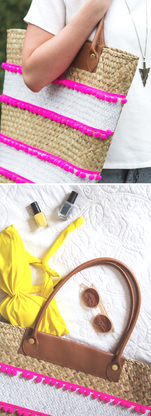 DIY pom pom bag 3