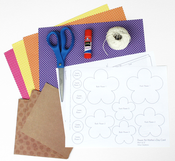 Flower Pot Card_Materials