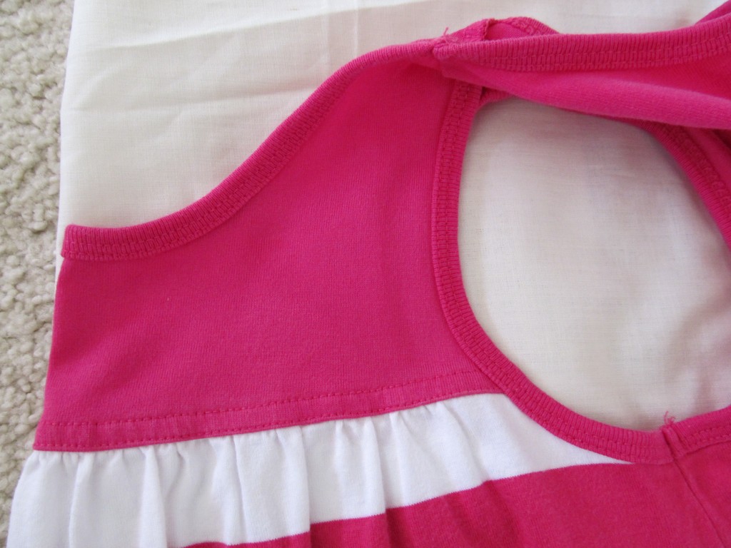 Tracing the Front Yoke of the Dress.