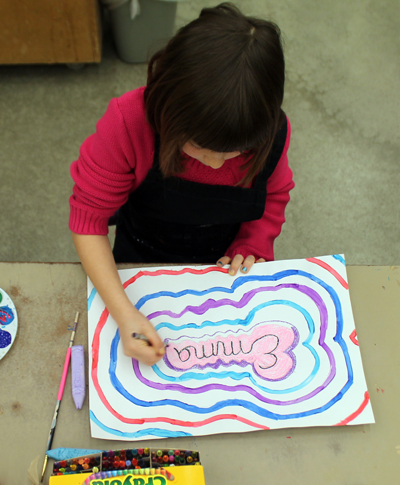 Name Art 05_Crayon Outline