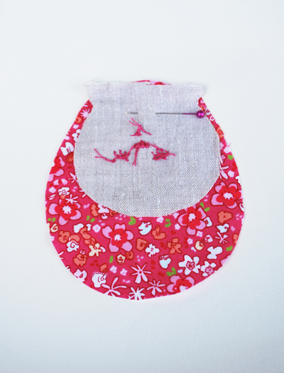 Sewing bunny head on