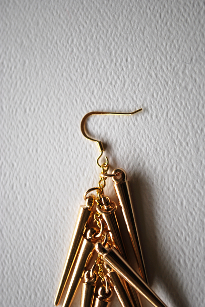 attaching spikes to earring wire