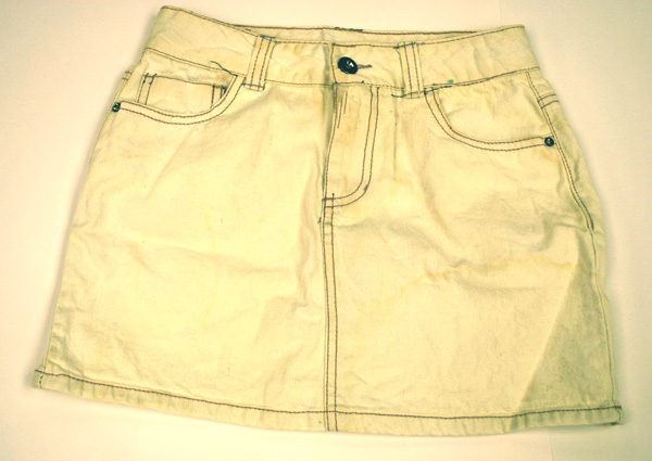 bleached skirt