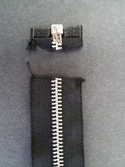 cut zipper