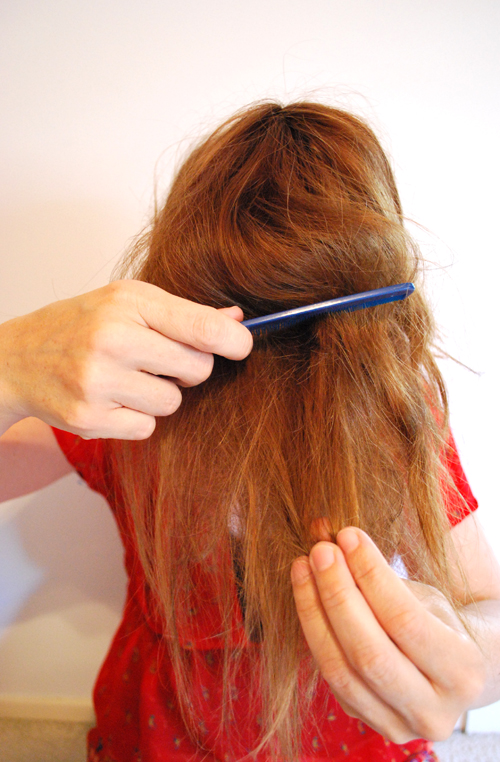 flipped ponytail