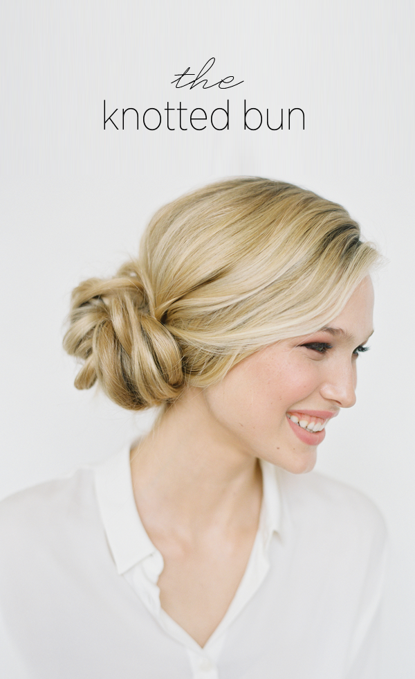 knotted-bun-wedding-hairstyles-for-long-hair