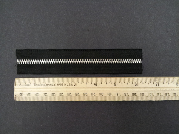 measured zipper