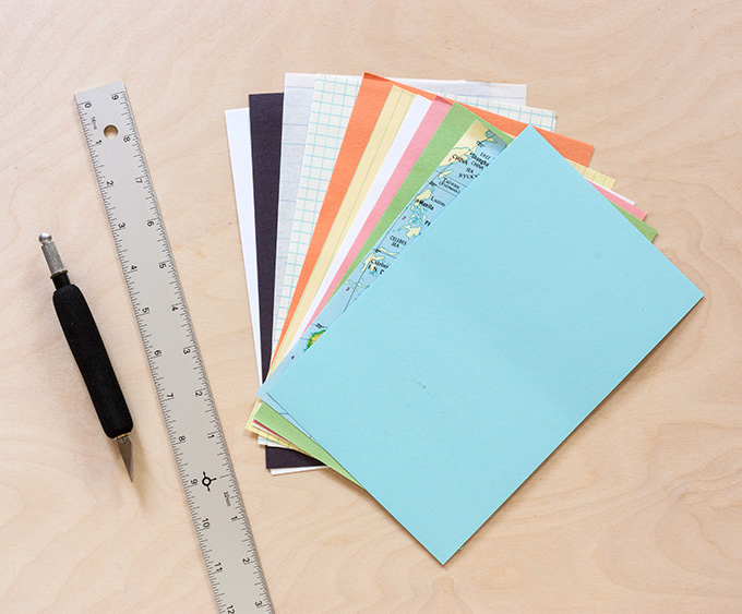 DIY Mini Summer Notebook #journal #paper #tutorial
