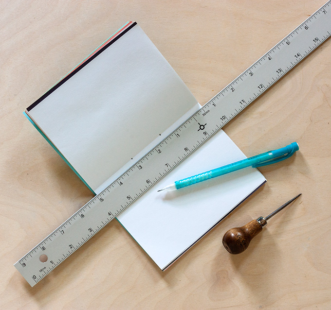 DIY Mini Summer Notebook #journal #paper #tutorial