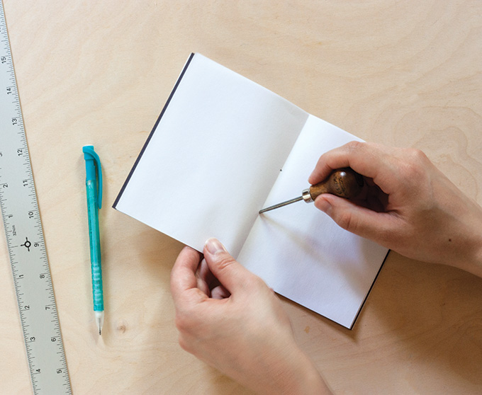 DIY Mini Summer Notebook #journal #paper #tutorial