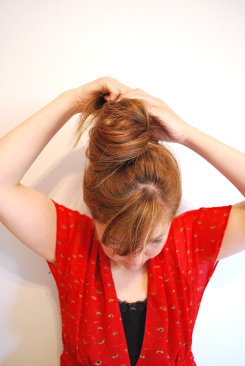 wrapping top knot