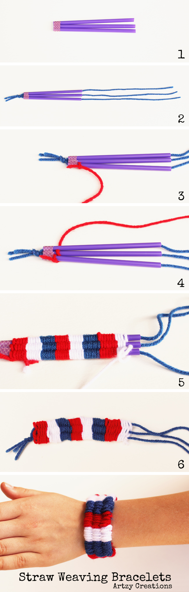Artzy Creations_Straw Weaving Bracelet