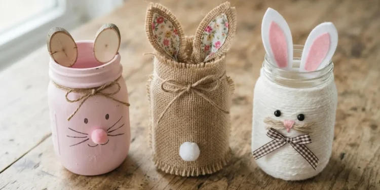 Bunny Mason Jar Ideas