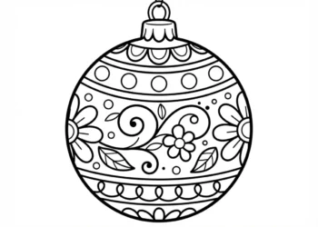 Christmas Ornament Coloring Page Ideas