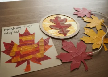 Color Blocked Leaf Craft Ideas