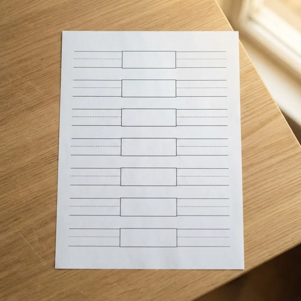 A clean worksheet showing dotted outlines of the days of the week for children to trace.