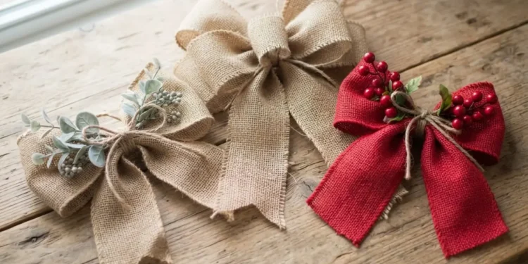 Diy Big Burlap Bow
