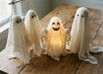 Diy Cheesecloth Ghosts
