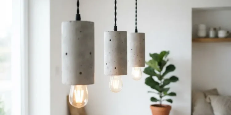 Diy Concrete Pendant Lamps