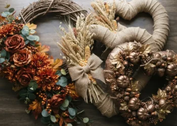 Diy Cornucopia Heart Wreath
