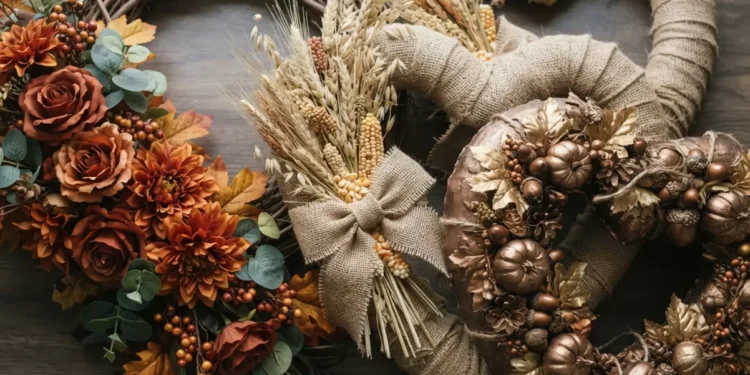 Diy Cornucopia Heart Wreath