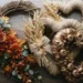 Diy Cornucopia Heart Wreath