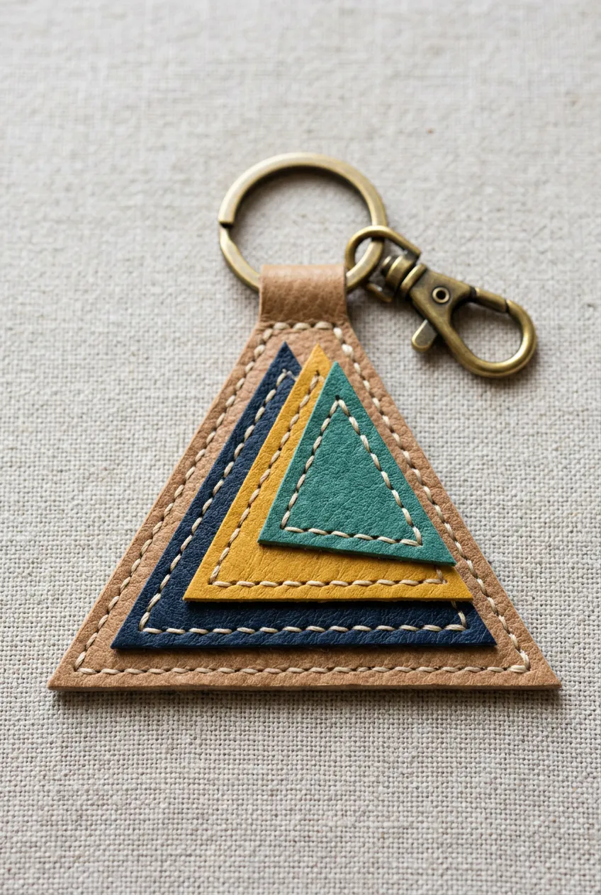 DIY Faux Leather Keychain Ideas 15