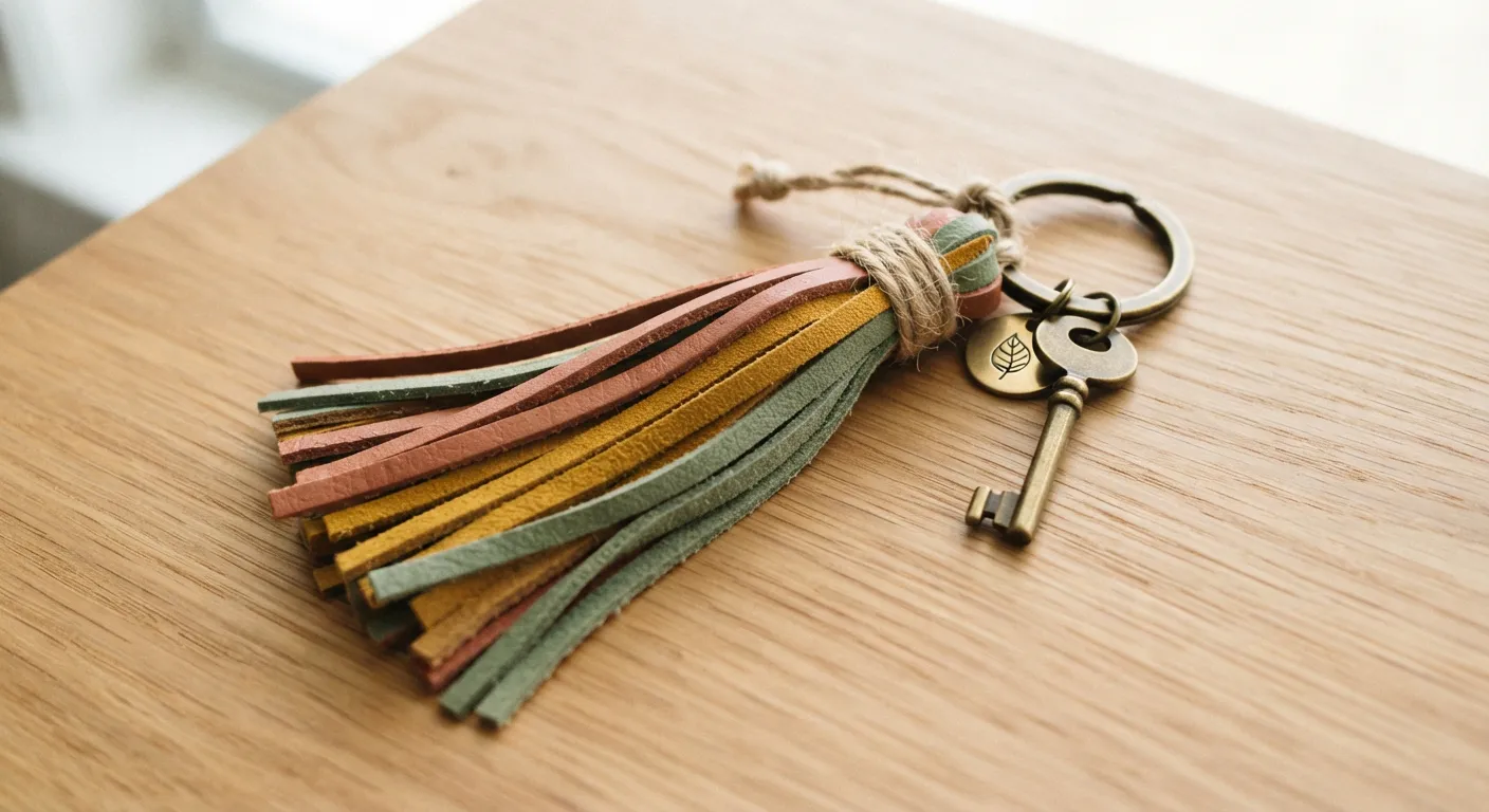 DIY Faux Leather Keychain Ideas 16