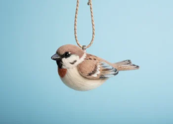 Diy Felt Sparrow Necklace