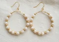 Diy Gold Beaded Hoops