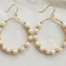 Diy Gold Beaded Hoops