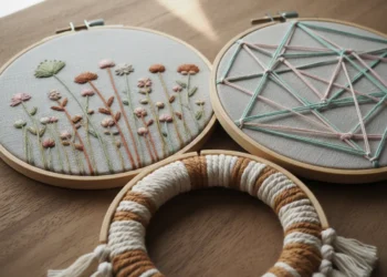 Diy Hoop Art Wall Decor