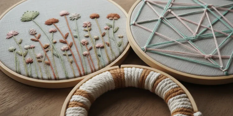Diy Hoop Art Wall Decor