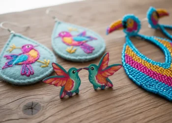 Diy Mexican Bird Earring