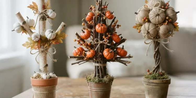 Diy Mini Pumpkin Tree