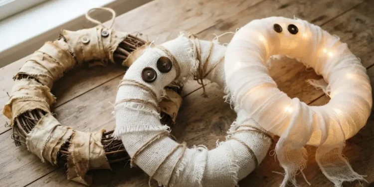 Diy Mummy Wreath Ideas