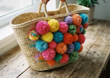 Diy Pom Pom Beach Bag Ideas