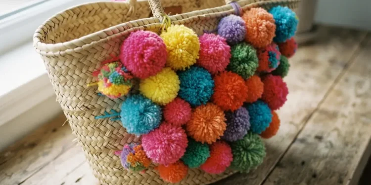 Diy Pom Pom Beach Bag Ideas