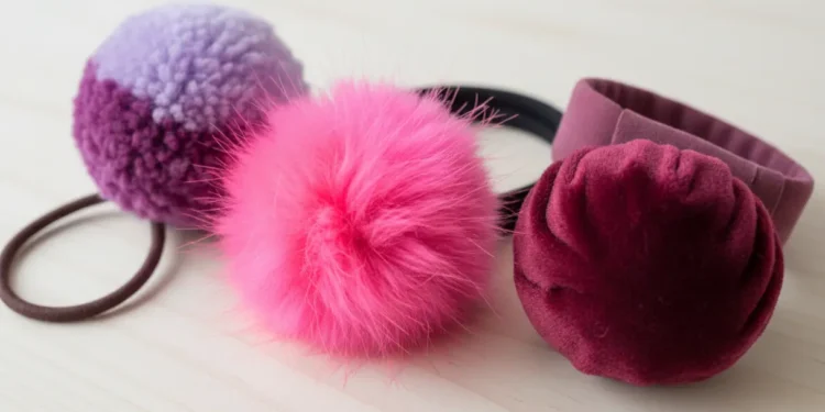 Diy Pom Pom Ponytail Holder