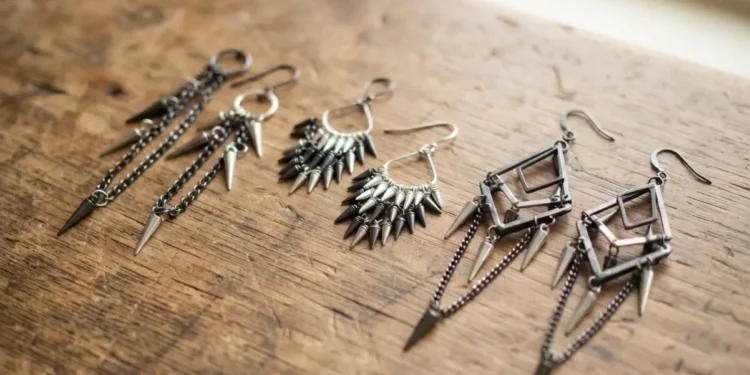 Diy Spike Earrings