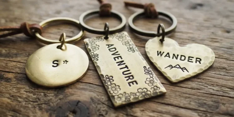 Diy Stamped Brass Keychain