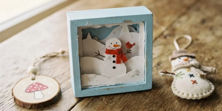 Easy Shadow Box Ornament Ideas