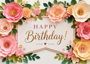Flower Birthday Banner Ideas