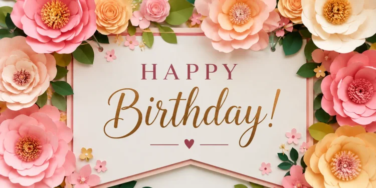 Flower Birthday Banner Ideas