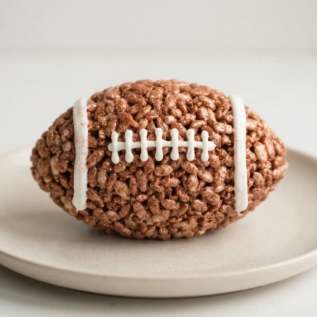 A classic football treat with a light dusting of gold or bronze edible shimmer.
